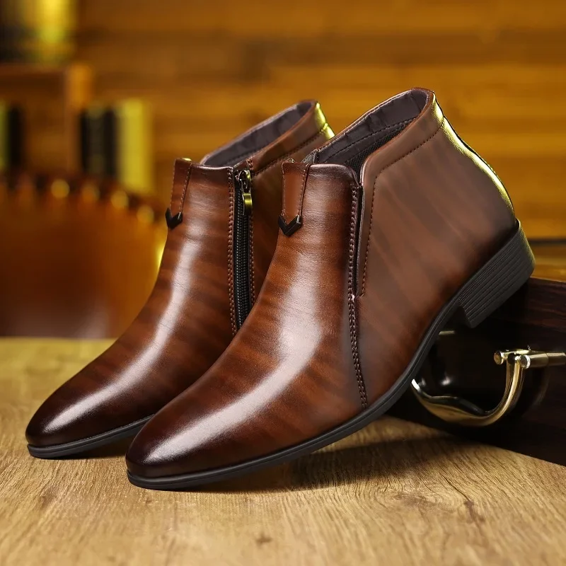 Men Formal Wear With Boots - Bottes de luxe pour hommes, montantes