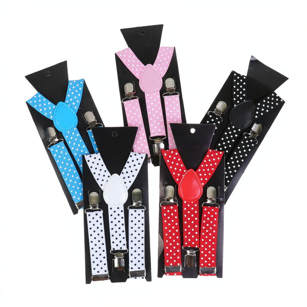 Men'S Formal Wear With Suspenders - Bretelles élastiques à pois, à la