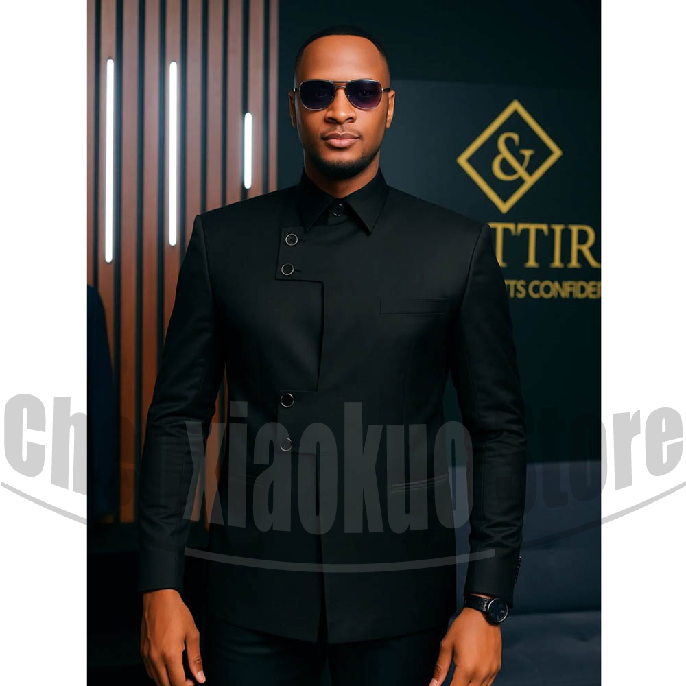 Men Formal Wear Modern - Costume homme col mandarin 2 pièces,