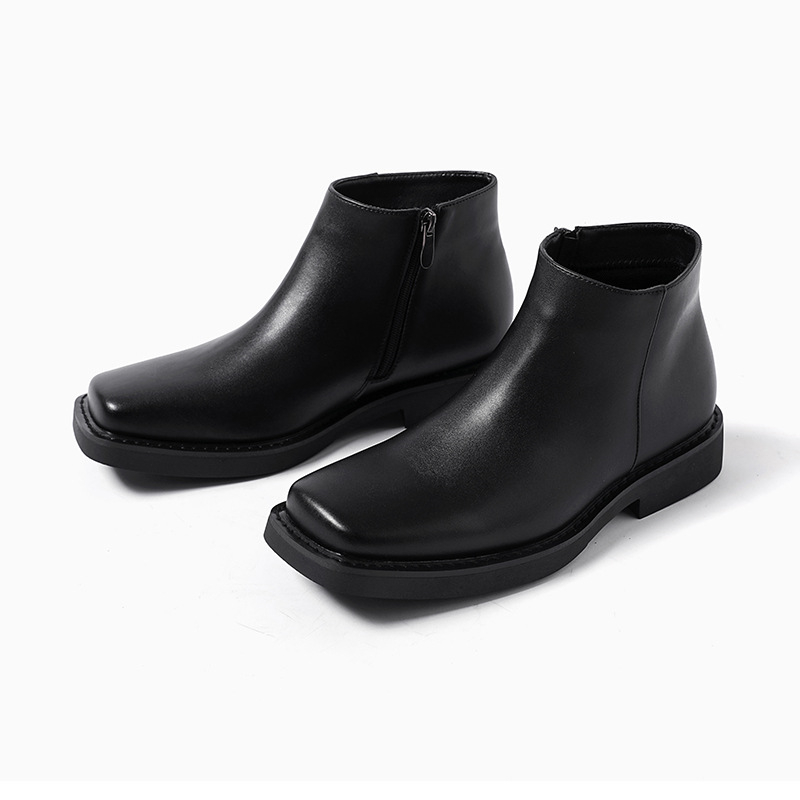 Mode de luxe noir hommes chaus - Men Formal Wear With Boots avis et prix