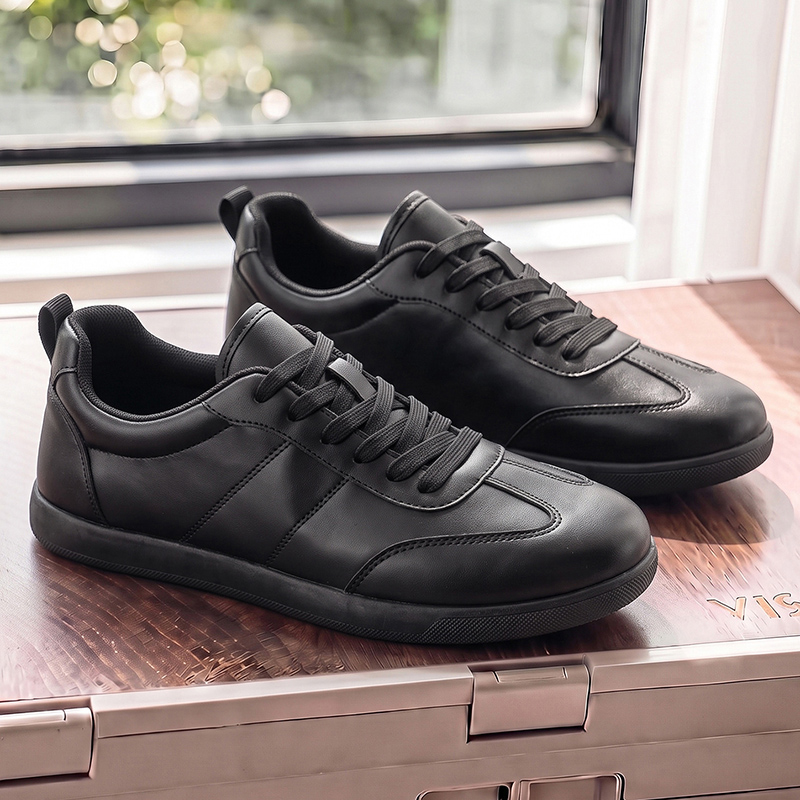 Chaussures en cuir véritable p - Men Formal Wear All Black avis et prix