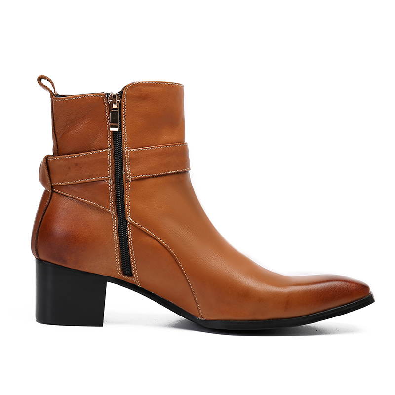 Bottines pointues à fermeture  - Men Formal Wear With Boots avis et prix