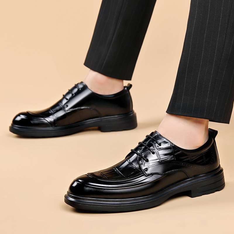 Chaussures en cuir formelles d - Formal Men Daily Wear Footwear avis et prix