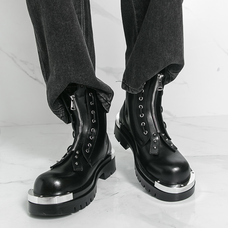 Bottes à semelles épaisses pou - Men Formal Wear With Boots avis et prix
