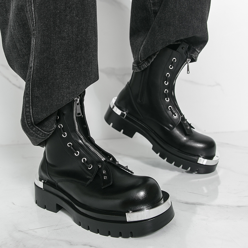 Bottes à semelles épaisses pou - Men Formal Wear With Boots avis et prix